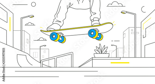 Person doing skateboard tricks outdoors.