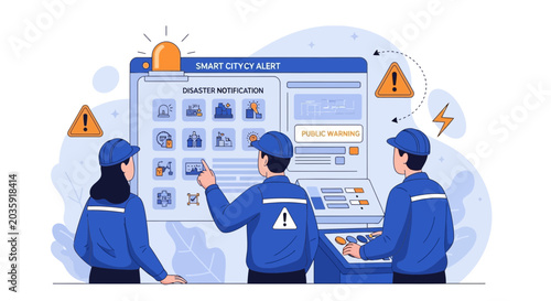 Smart City Disaster Alert System Control Center