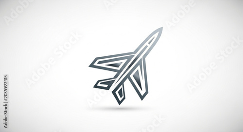 Photos Airplane Travel Transport Icon.