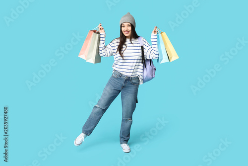 Fashionable young Asian wom...