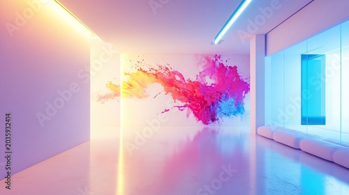 Abstract Wall Art in Modern Interior