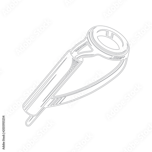 Foto top ring guide on fishing rod