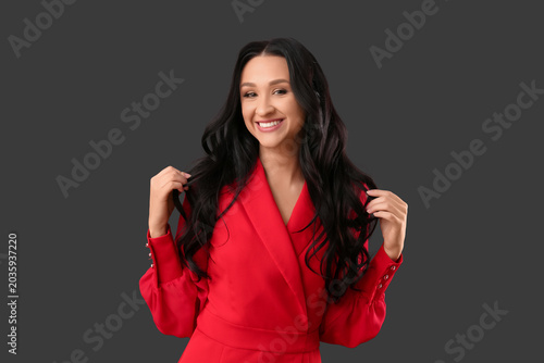 Beautiful young woman with ...