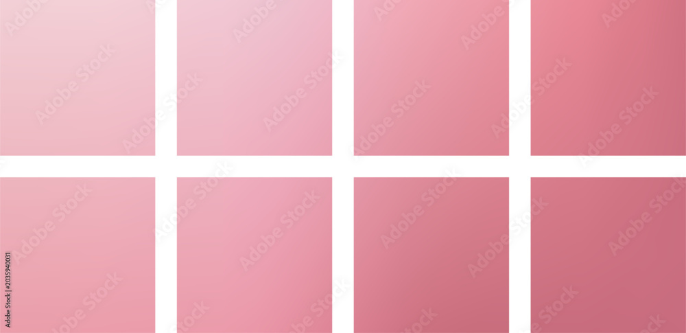 Fototapeta premium A Palette of Pink Hues Displayed in a Grid Layout.