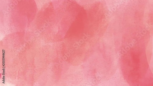 Seamless Loop of Soft Red and Pink Watercolor Paint Texture Motion Graphic Background