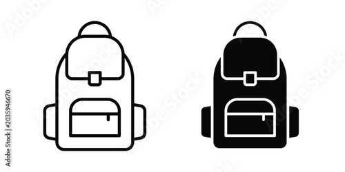 Foto Backpack icon graphic design symbols vector illustration