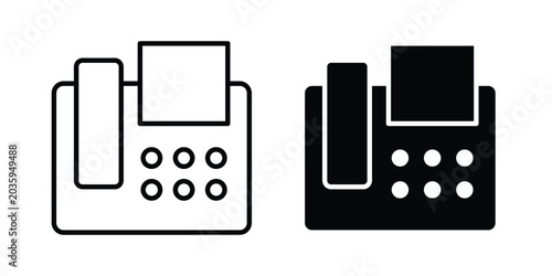 Foto Fax machine icon graphic design symbols vector illustration