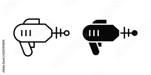 Fotografie Laser gun icon graphic design symbols vector illustration