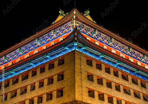 Southeast Watchtower Dongguan Men Close Up City Wall Park Beijing China