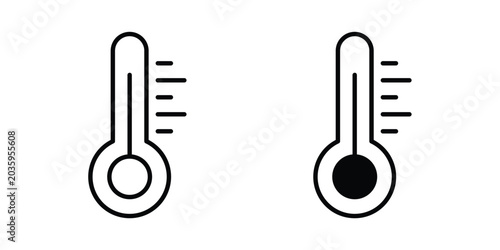 Fotografía Thermometer icon graphic design symbols vector illustration