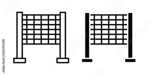 Foto Volleyball net icon graphic design symbols vector illustration