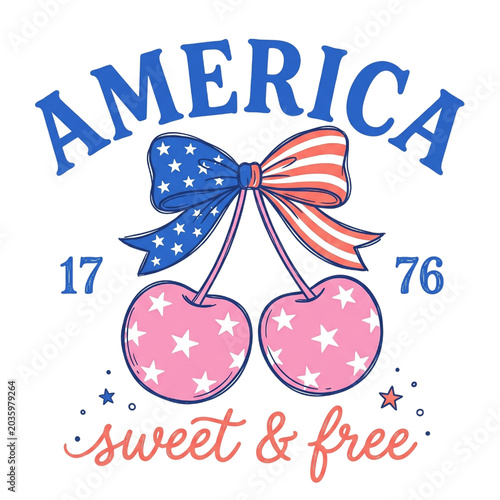 4th of July Hand-drawn PNG