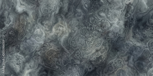 Konstfotografi Abstract swirling gray and white texture, resembling smoke or marble, creates a complex and mesmerizing visual pattern