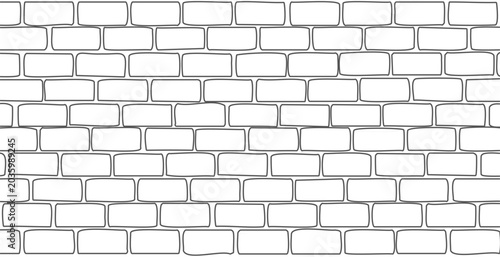 Photos black white brick wall outline pattern background