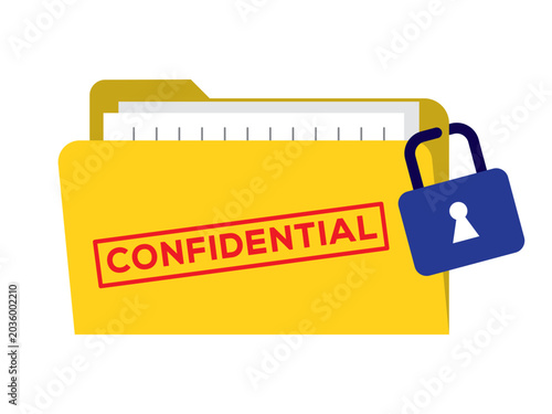 Εκτύπωση καμβά confidential information secured documents illustration access agreements inspec