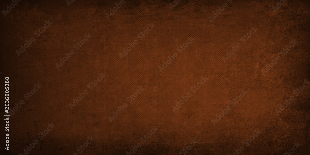 Naklejka premium Dark brown grunge texture background with subtle gradient effect.
