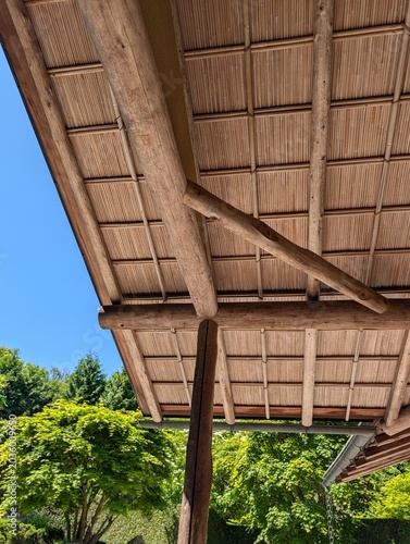 old wooden roof