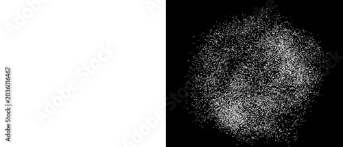 Φωτογραφία Abstract white powder explosion on black background, flour dust splash texture,