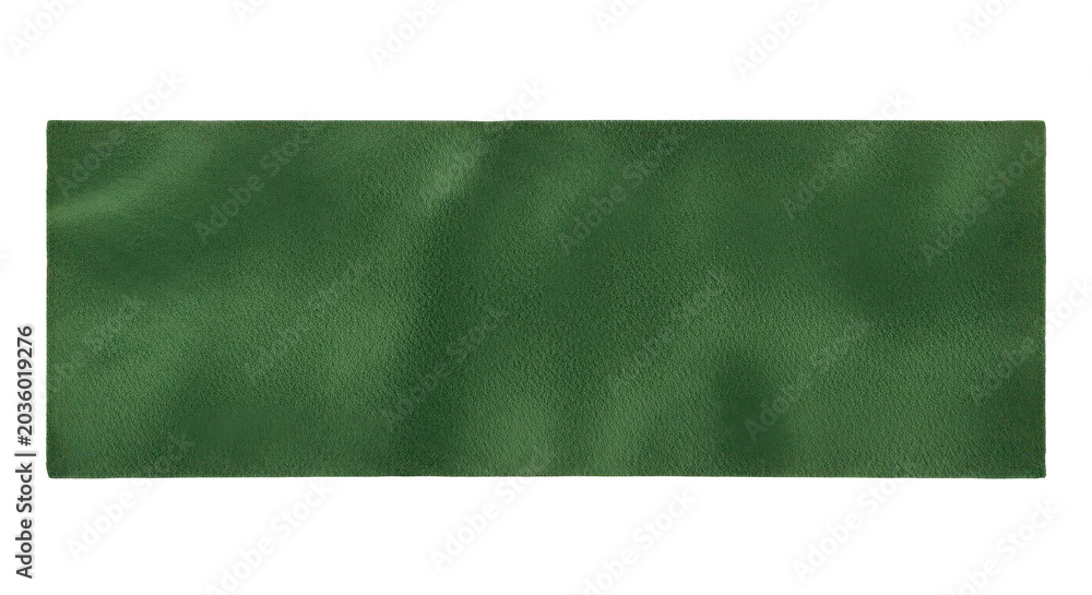 Obraz premium Textured olive green fabric isolated on a transparent background