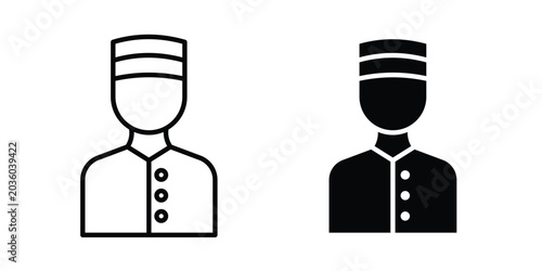 Obraz na płótnie Porter icon for Graphic Design Projects. EPS10