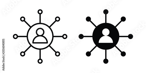 Cuadro en lienzo Stakeholders icon for Graphic Design Projects. EPS10