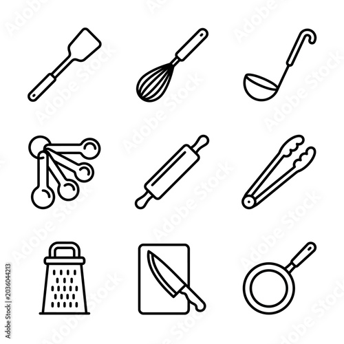 Kitchen Utensils and Cooking Tools.