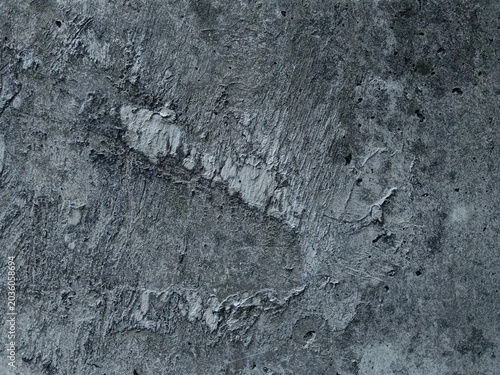 Rough and Weathered Grey Concrete Wall Texture with Crack Details