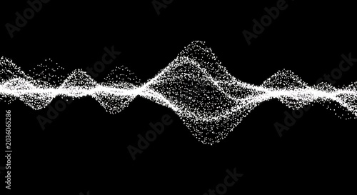 White waveform on black background graphic.