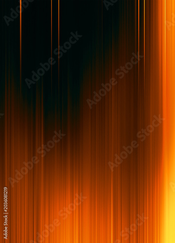 Vertical Orange Light Streak Background with Abstract Glow Effect