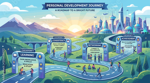 A roadmap to a bright future through personal growth and development.