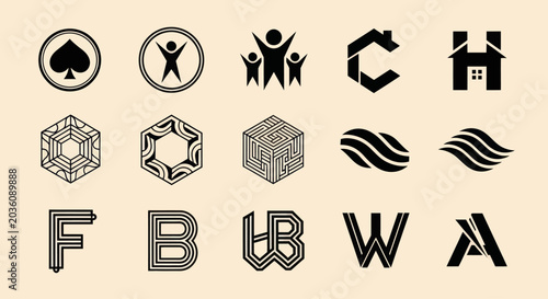 Collection of Modern and Creative Logo Designs and Icons