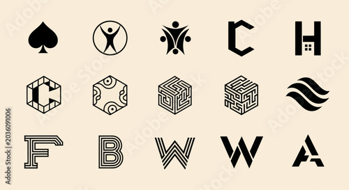 Modern Logo Designs Collection: Icons, Letters, Shapes, and Symbols