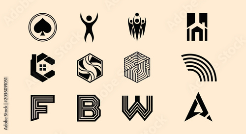 Modern Logo Designs Collection: Icons, Symbols, Letters, and Shapes