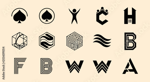 Modern Logo Designs Collection: Icons, Symbols, Letters, and Shapes