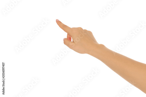 Valokuva Hand indicating direction and message, image PNG