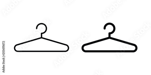 Foto Wardrobe icon. Linear icon collection. flat black icons