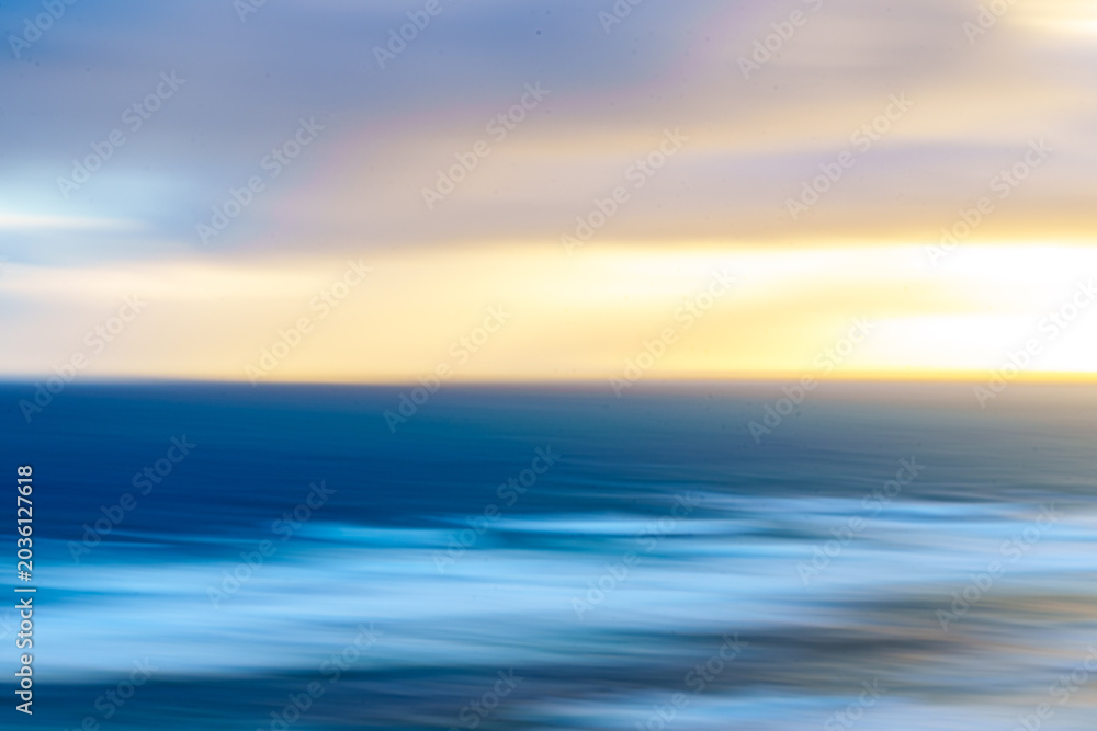 Fototapeta premium Minimalist coastal background blur