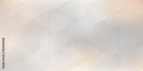 Abstract Geometric Hexagon Background With Subtle Lines and Neutral Beige Gradient for Modern Design