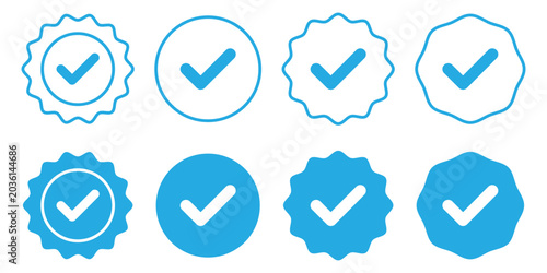Fotografie Checkmark icon set