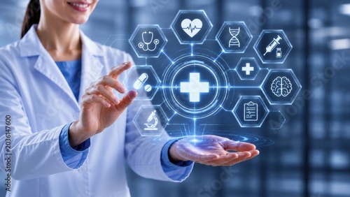 Digital Healthcare Ecosystem Interface Concept