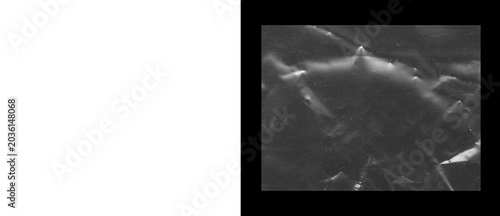 Canvas Print Microscopic mineral surface texture, scanning electron microscope image of cryst