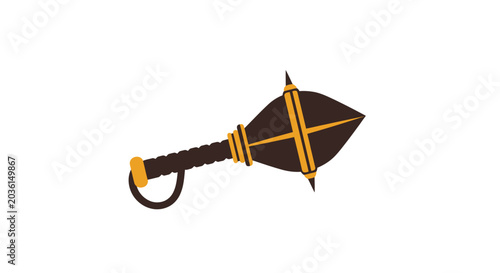 Foto Ancient Medieval Gada Mace Weapon Illustration