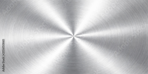 Cuadro en lienzo A shiny brushed metal plate texture features a polished silver steel surface wit