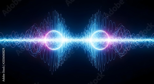 Quantum Entanglement Visualization with Glowing Particles