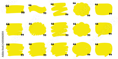 Photos mega set of Text box frame set with quotation mark