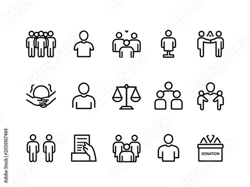 set of business icons