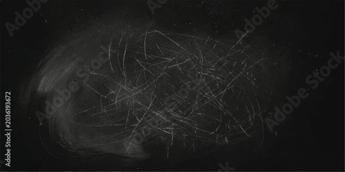 Foto Scratched and dirty glass surface with smudges and dust, creating an abstract textured background with a vintage, distressed feel