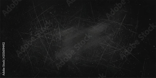 Obraz na płótnie A gritty, scratched blackboard with faint chalk dust smudges, suggesting erased lessons or creative sessions in a classroom