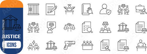 Photos Law justice legal system vector icons