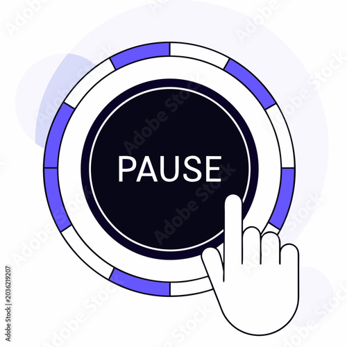 hand holding a button